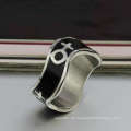 Silber und schwarz lesbischen Ring, lesbische Paare Stolz Ringe Schmuck